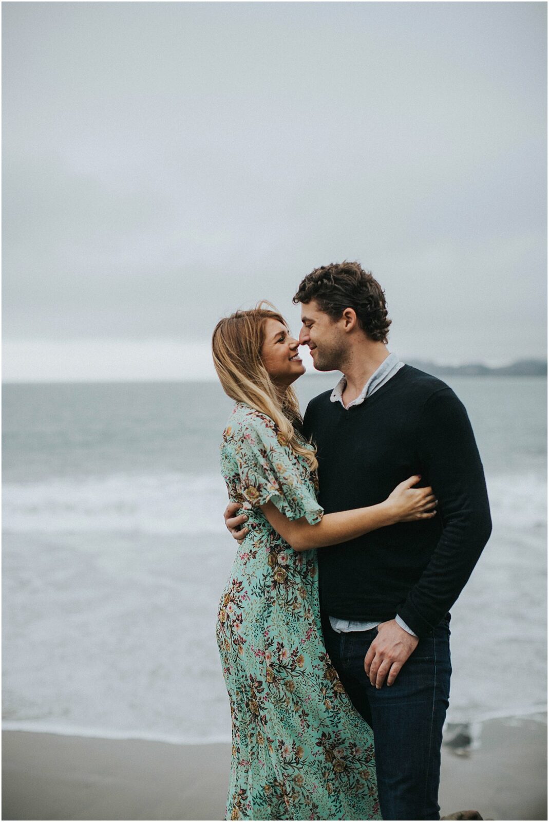 bakers beach san fransisco engagement session