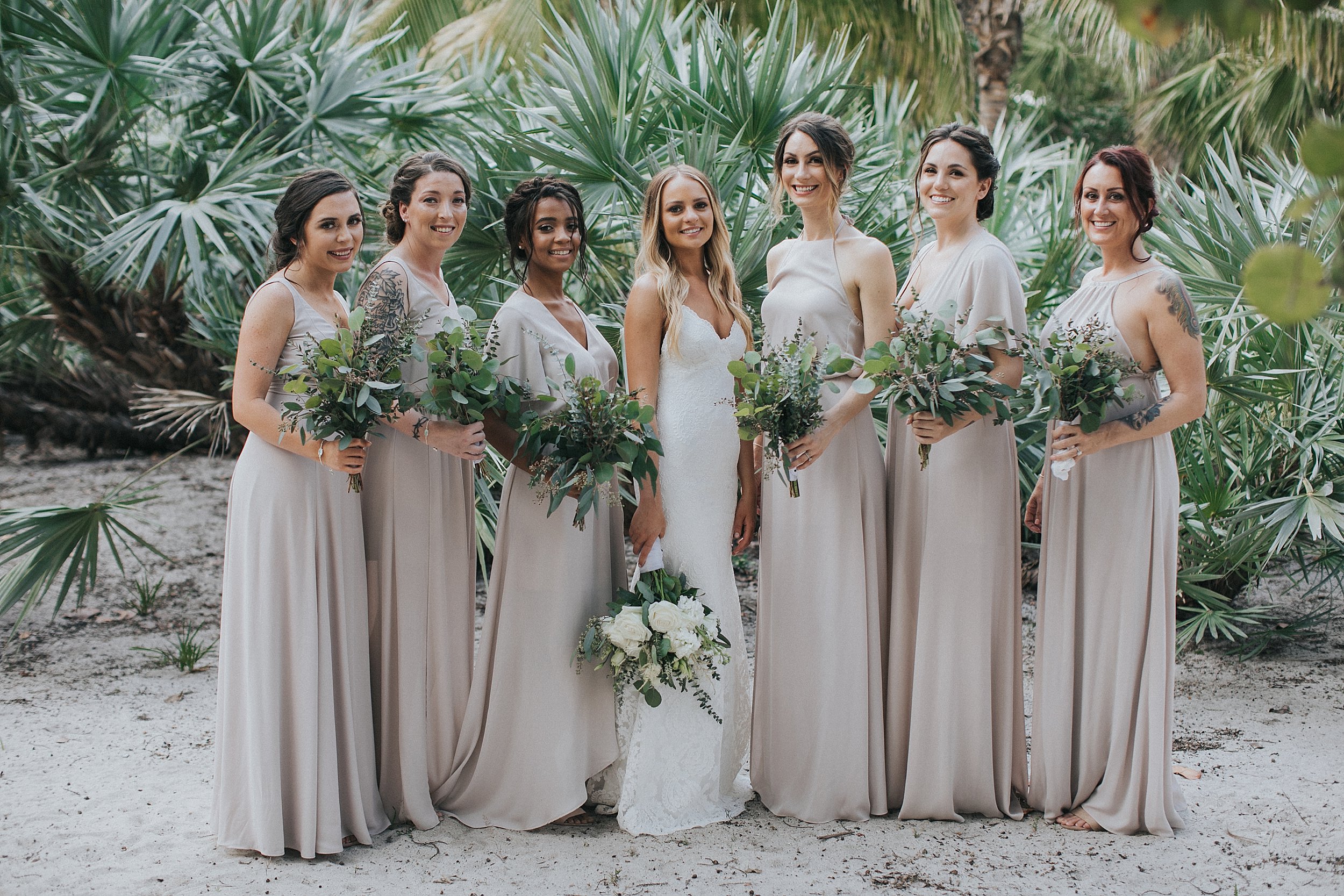 pastel bridesmaids dresses