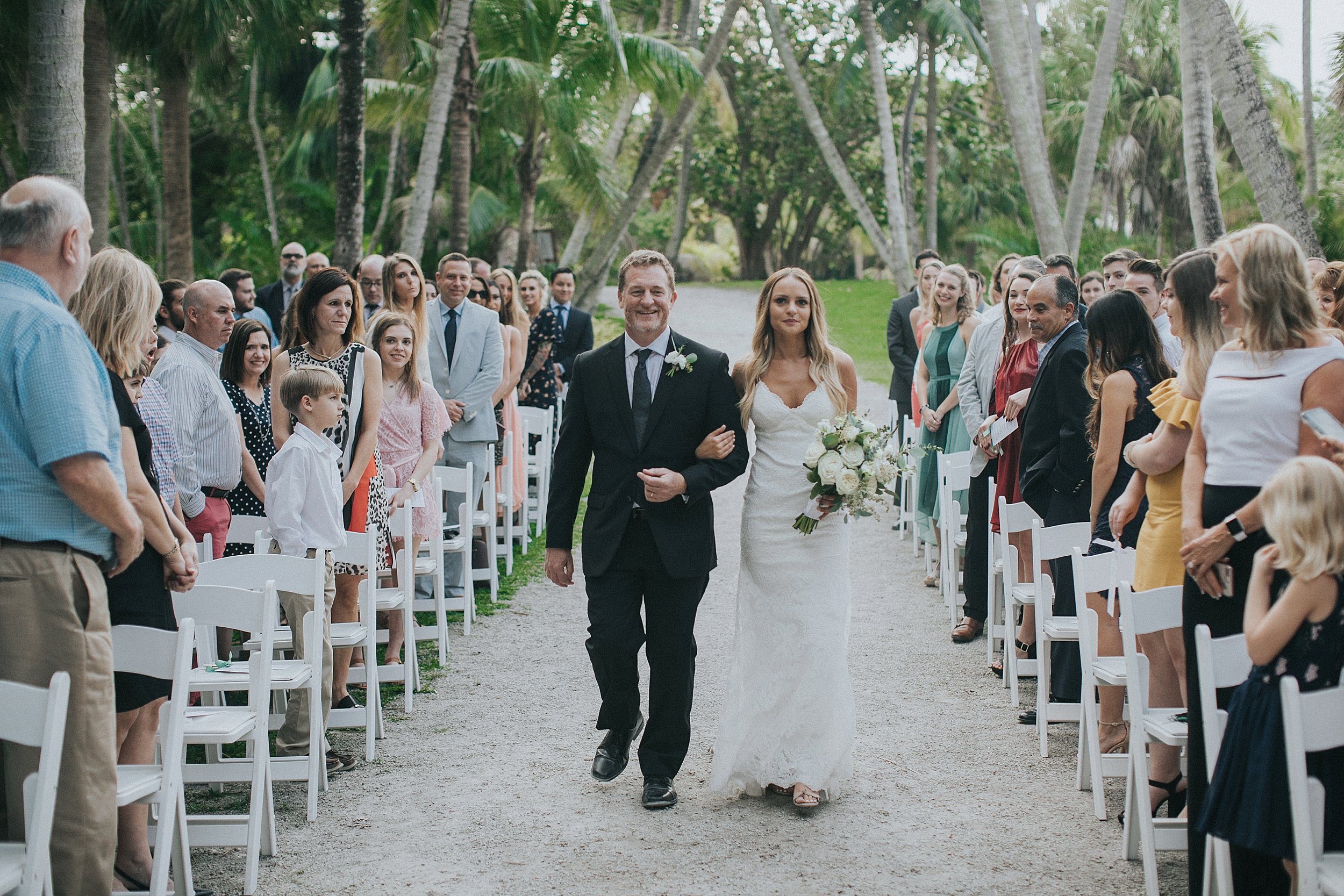 tropical wedding ceremony