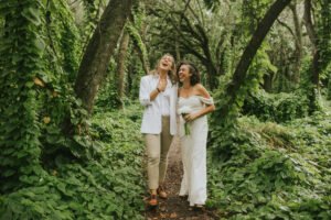 happy fun Miami elopement