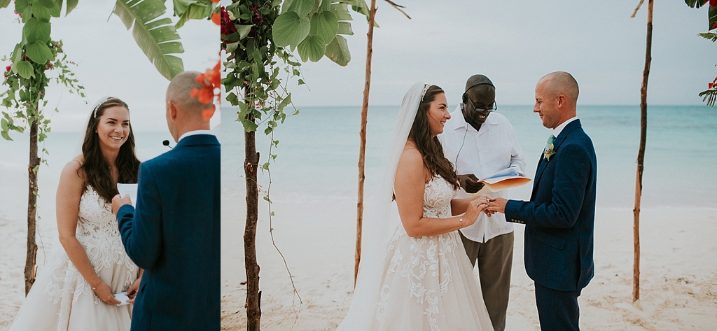 intimate beach wedding on Eluethera